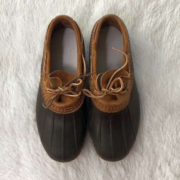 L.L. BEAN • Duck Boots Rubber Moc Tan Brown Ankle Bean Boots Size 8 - Picture 14 of 14